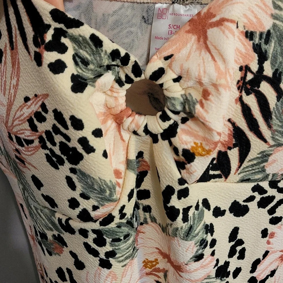 D26 NOBO  WOMENS FLOWERED DRESS SIZE SMALL (3-6) - Picture 2 of 4